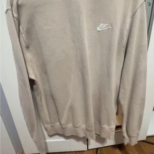 Nike Men's Beige Crewneck Sweater
